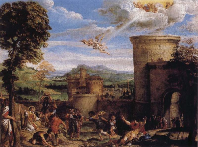 Annibale Carracci The Martyrdom of St Stephen oil painting picture